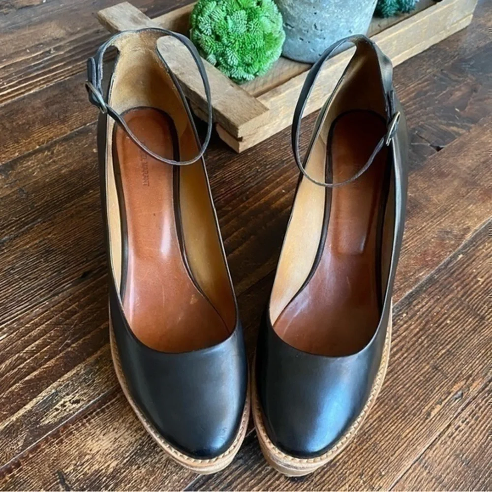 Isabel Marant Leather Wedge Platform Shoes